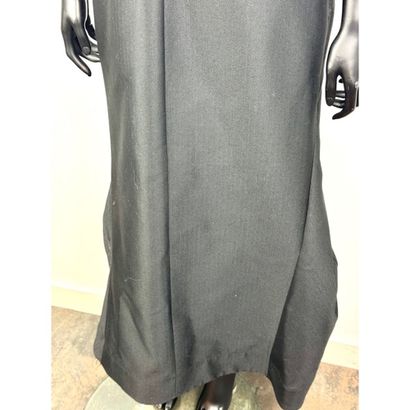 Jil SANDER. Sleeveless long dress in black...