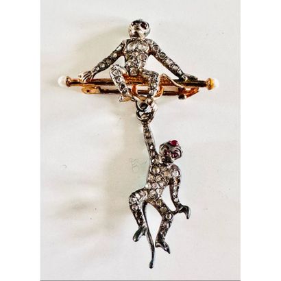 Late 19th century. RARE silver and silver-gilt...