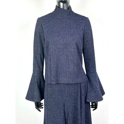 AVJD New-York. Midnight-blue metallic nylon...