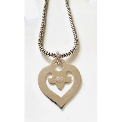 O.J. PERRIN. Necklace in white gold 750°/°°...