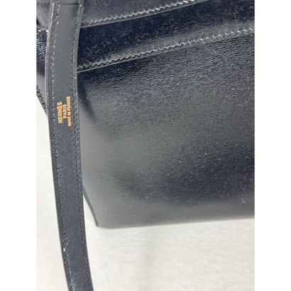 HERMES Paris. Kelly bag (32cm) in black box....