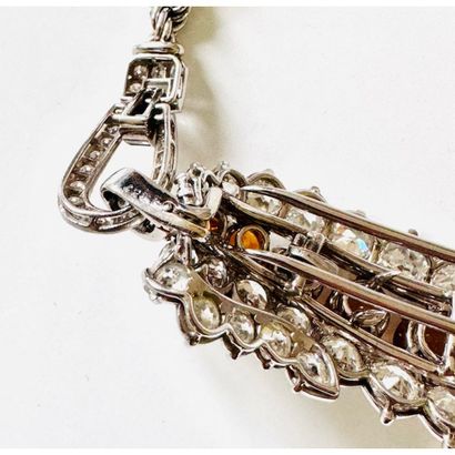 CARTIER. Twisted COLLAR in 750°/°° white...