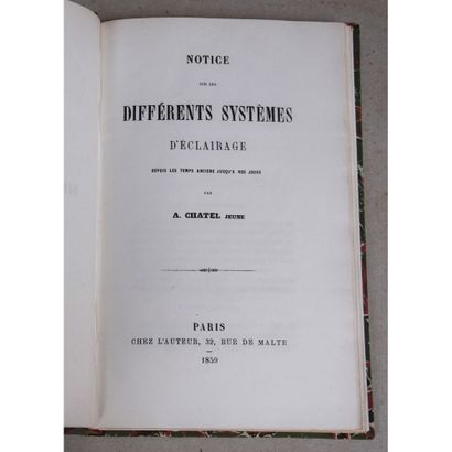 A. Chatel, notice sur les différents systèmes...