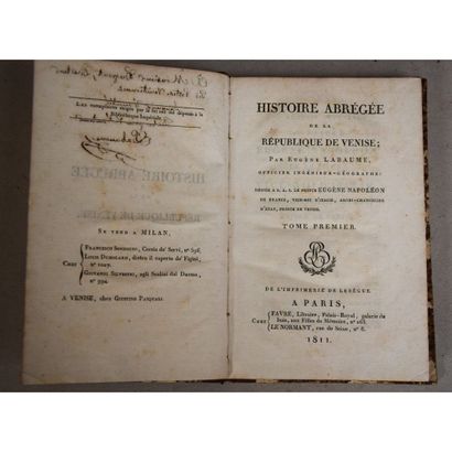 Eugène Labaume, histoire abrégée de la République...