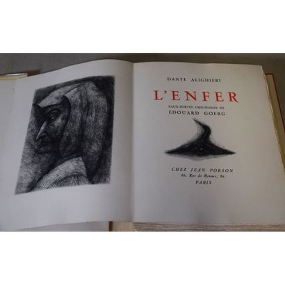 Dante Alighieri, l’enfer, eaux-fortes originales...