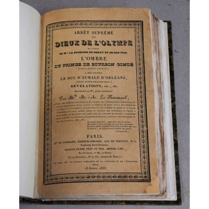 Mlle. M.A. Le Normand, recueil de 3 ouvrages....
