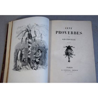 Grandville, cent proverbes, P., H. Fournier,...