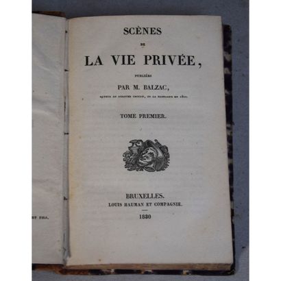 Honoré de Balzac (préfaçon), scènes de la...
