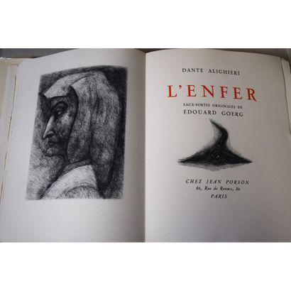 Dante Alighieri, l’enfer, eaux-fortes originales...