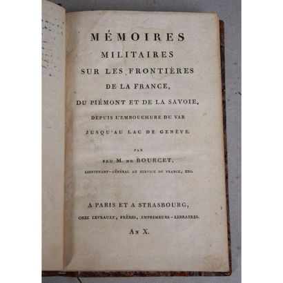 Pierre Joseph de Bourget, mémoires militaires...