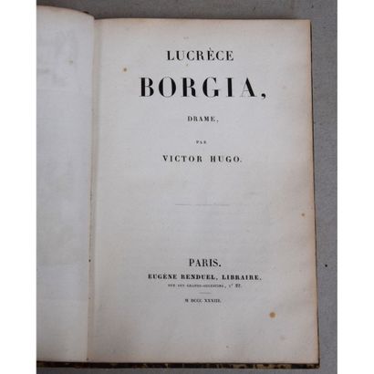 Victor Hugo, Lucrèce Borgia, drame, P., Eugène...