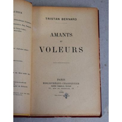 Tristan Bernard, amants et voleurs, P., Bibliothèque...