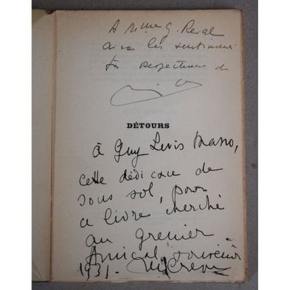 René Crevel, détours, avec un portrait de...