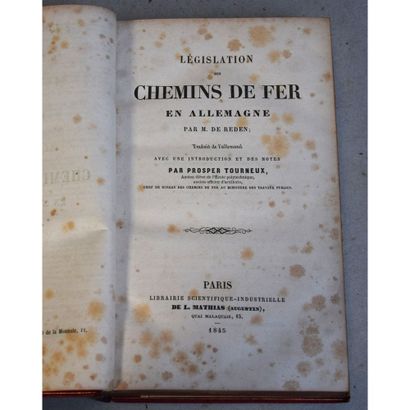 De Reden, législation des chemins de fer...