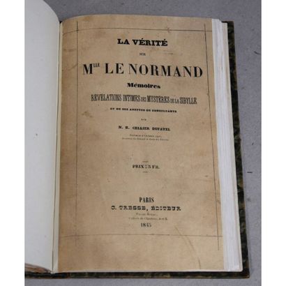 Mlle. M.A. Le Normand, recueil de 3 ouvrages....