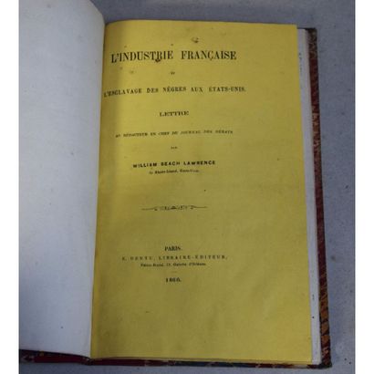 (Esclavagisme) William Beach Lawrence, l'industrie...