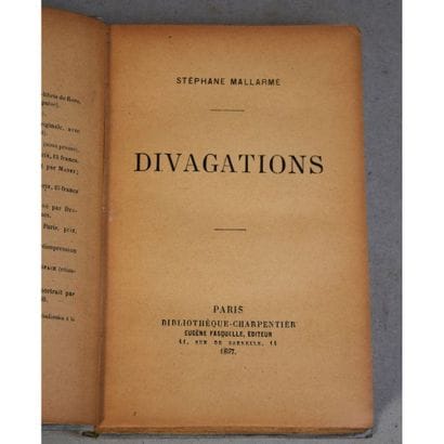 Stéphane Mallarmé, divagations, P., Bibliothèque...