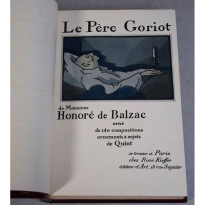 Honoré de Balzac, le père Goriot, avec 140...