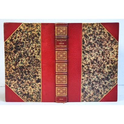 Grandville, cent proverbes, P., H. Fournier,...
