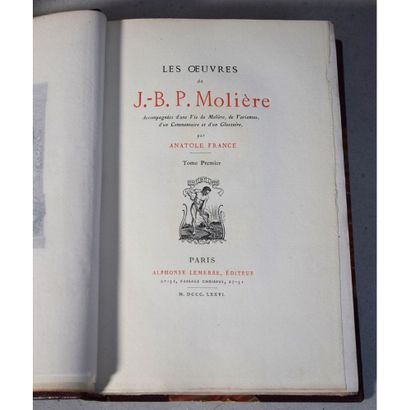 Molière, les œuvres de J.-B. P. Molière,...