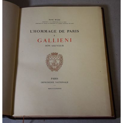 René Weiss, l’hommage de Paris à Gallieni...
