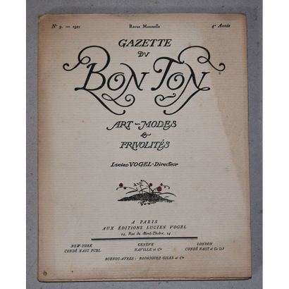 Gazette du Bon Ton, art mode et frivolités,...