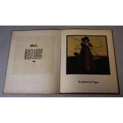 Octave Uzanne, almanach de douze sports 1898,...