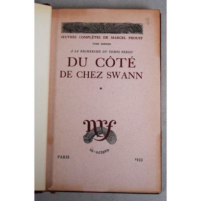 Marcel Proust, œuvres complètes, P., N.R.F.,...