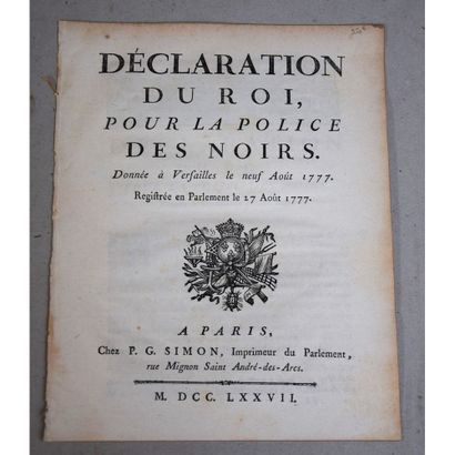 (Racisme/Ancien Régime) Ysabeau, déclaration...