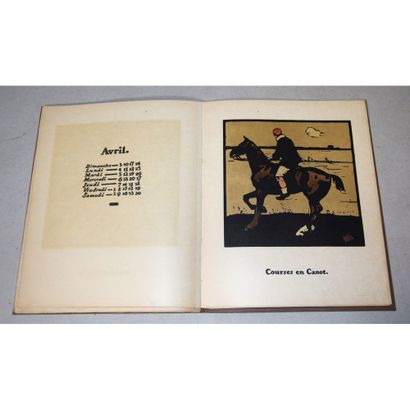 Octave Uzanne, almanach de douze sports 1898,...