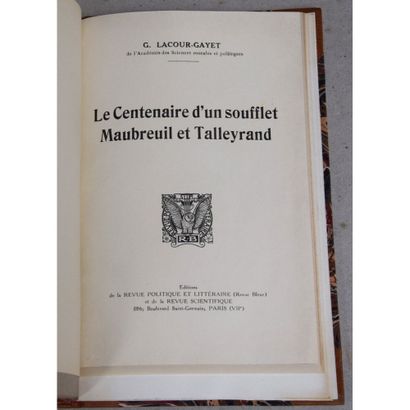 (Soufflet de Talleyrand) [Gonthier de la...