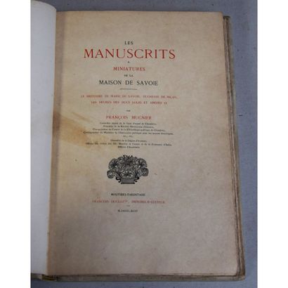 François Mugnier, les manuscrits à miniatures...