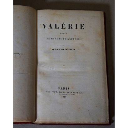 Madame de Krüdner, Valérie, roman, avec une...