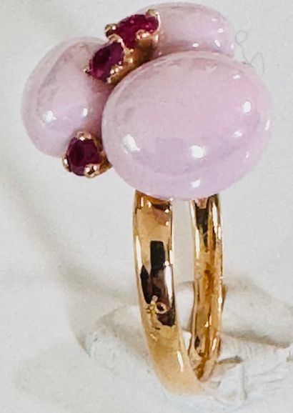 POMELLATO. RING in 750°/°° pink gold set...