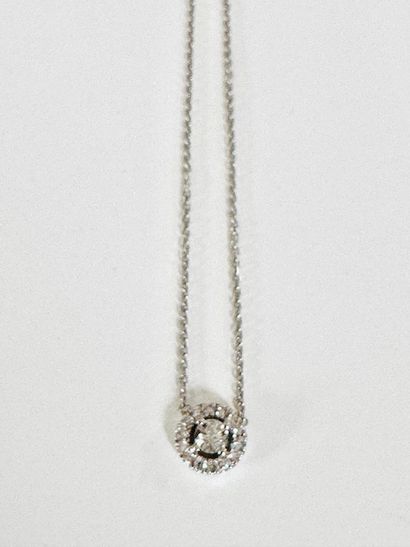 COLLAR in white gold 750°/°° set with a diamond...