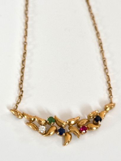 COLLAR in yellow gold 750°/°° forçat link...