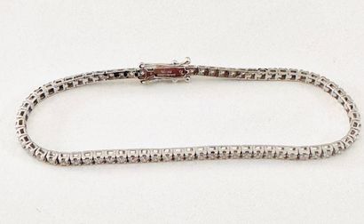 Tennis BRACELET in white gold 750°/°° set...
