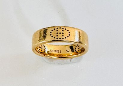 HERMES. Ring in yellow gold 750°/°° with...