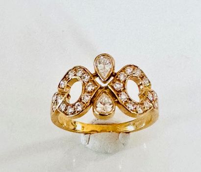 CARTIER. RING in yellow gold 750°/°° set...