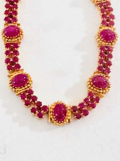 22cts gold Indian breastplate necklace set...