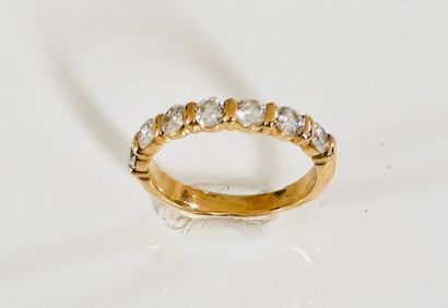 ½ ALLIANCE in yellow gold 750°/°° set with...