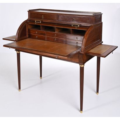 LELEU Jean-François. BUREAU A CYLINDRE LOUIS...