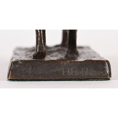 GEBHARDT Harold. (1907-1984). «Le Fox». Bronze...