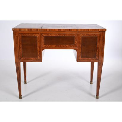DESTER. COIFFEUSE LOUIS XVI à caissons toutes...