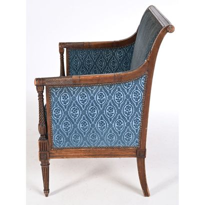 PAIRE DE MARQUISES LOUIS XVI en acajou à...