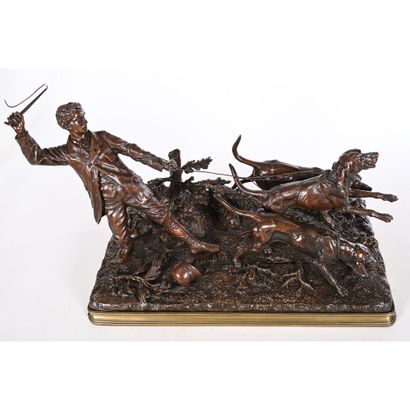 DUBUCAND Alfred. (1828-1894). «Valet de limier...