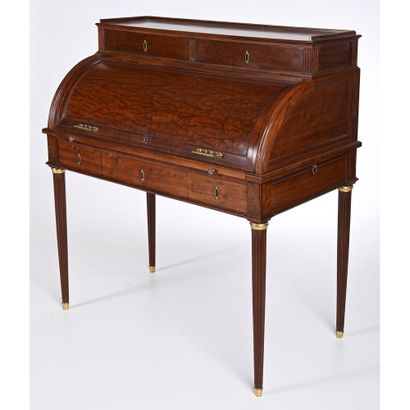 LELEU Jean-François. BUREAU A CYLINDRE LOUIS...