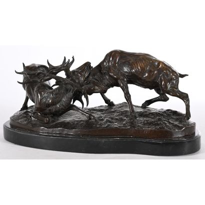 MENE Pierre-Jules. (1810-1879). «Le combat...