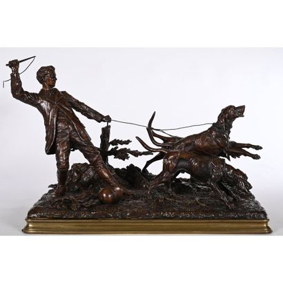 DUBUCAND Alfred. (1828-1894). «Valet de limier...
