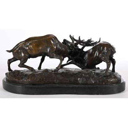 MENE Pierre-Jules. (1810-1879). «Le combat...